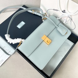 프라다 Prada 1BN023 Soft Sound 탑 핸들백 28CM