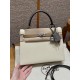 에르메스 Hermes Kelly 25cm Epsom i2 Nata OM chai 0L Girs Meyer/silver