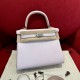에르메스 Hermes Kelly 25cm Swift 09 Mauve pale/silver
