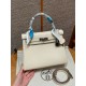 에르메스 Hermes Kelly 25cm Swift i2 Nata/silver