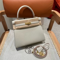 에르메스 Hermes Kelly 25cm Togo 8L Beton/gold