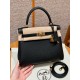 에르메스 Hermes Kelly 25cm Togo 89 Noir/gold