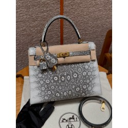 에르메스 Hermes Kelly 25cm Lizard 1B Ombre/gold
