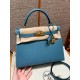 에르메스 Hermes Kelly 28cm Epsom 75 Blue Jean/gold