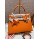 에르메스 Hermes Kelly 28cm Epsom 93 Orange/silver