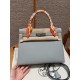 에르메스 Hermes Kelly 28cm Epsom J7 Blue Lin/silver