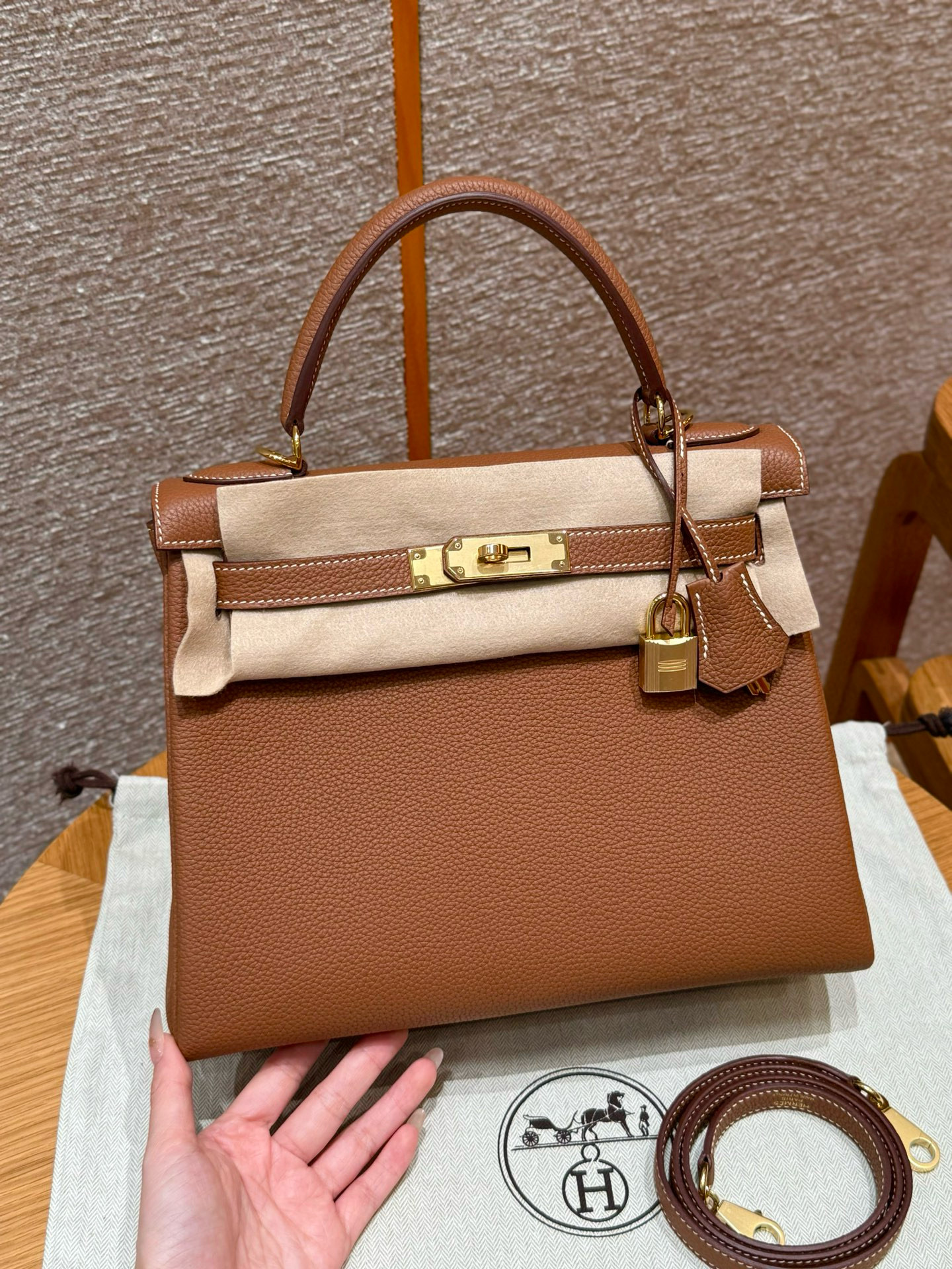 에르메스 Hermes Kelly 28cm Togo 37 Gold/gold