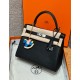 에르메스 Hermes Kelly 28cm Togo 89 Noir/silver