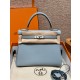 에르메스 Hermes Kelly 28cm Togo J7 Blue Lin/silver