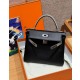 에르메스 Hermes Kelly 28cm Swift and Lizard 89 Noir/silver