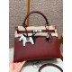 에르메스 Hermes Kelly 32cm Epsom 55 Rouge H/silver