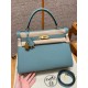 에르메스 Hermes Kelly 32cm Togo 7G Ciel/gold