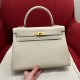 에르메스 Hermes Kelly 32cm Togo 10 Craie/gold