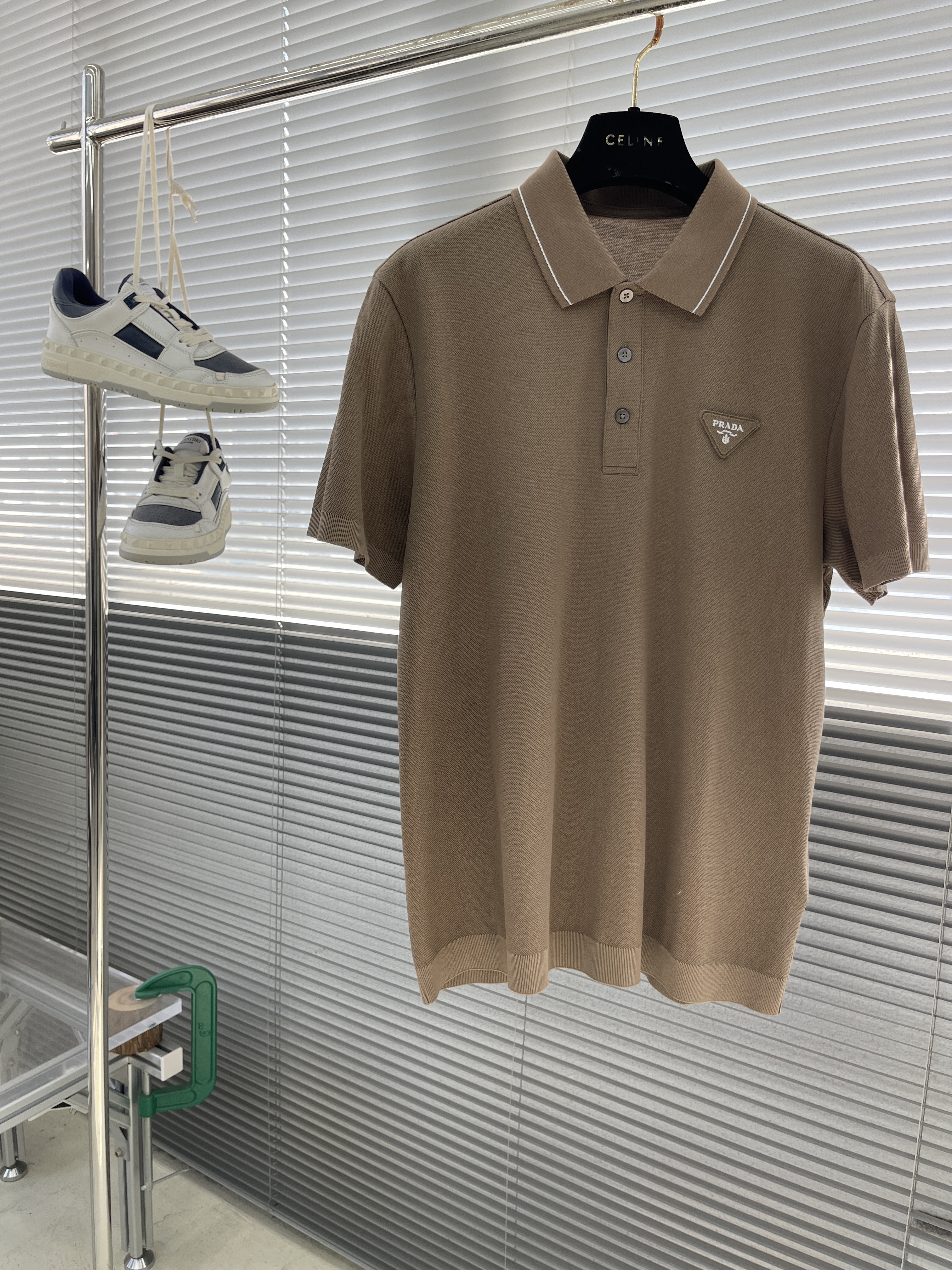 프라다 Prada 반팔 폴로 셔츠