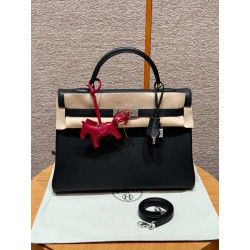 에르메스 Hermes Kelly 35cm Togo 89 noir/silver