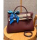에르메스 Hermes Kelly 40cm Togo 55 Rouge H/silver