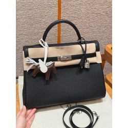 에르메스 Hermes Kelly 40cm Togo 89 noir/silver