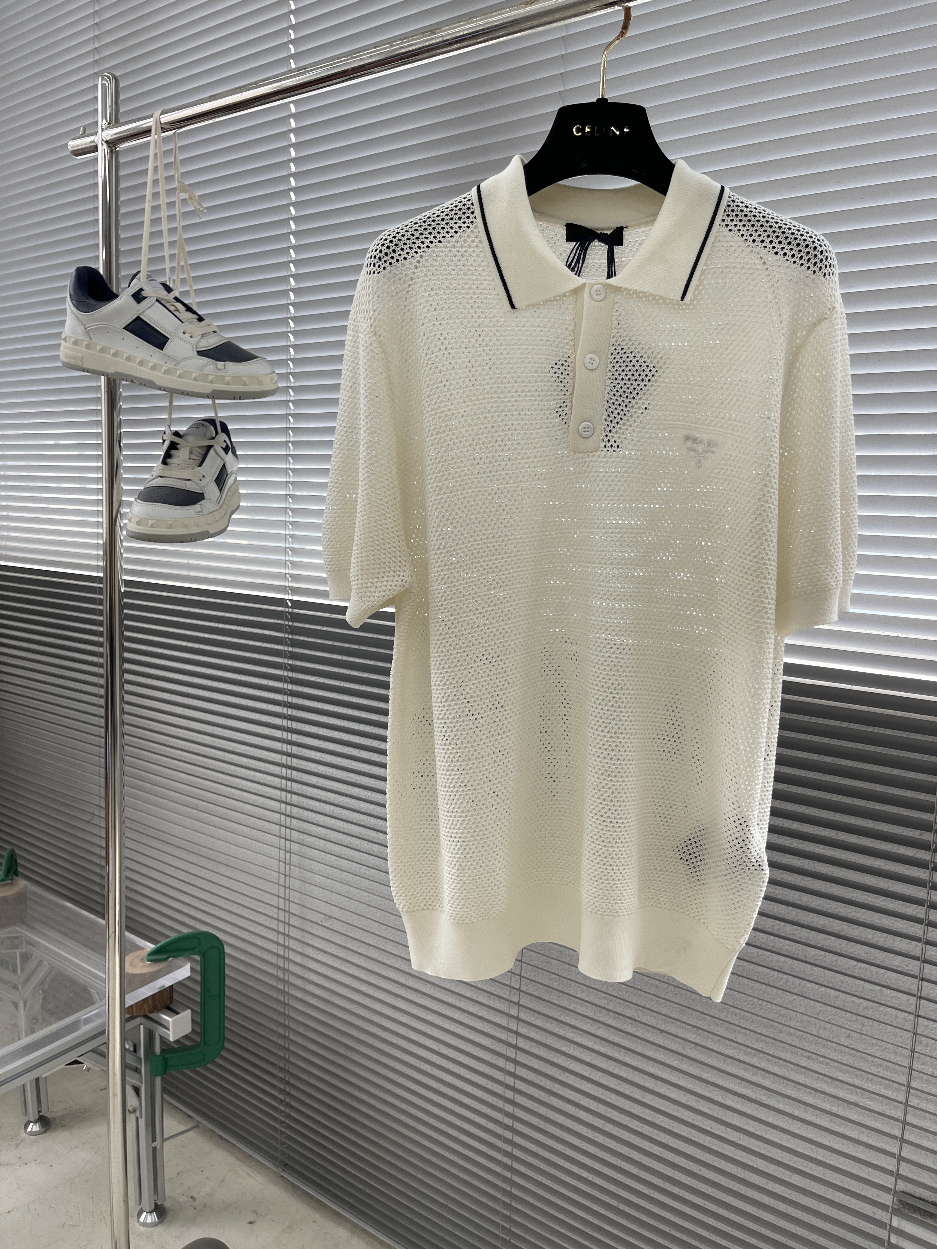 프라다 Prada 반팔 폴로 셔츠