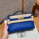 에르메스 Hermes Kelly Pochette 22cm Swift 7T Blue electric/gold