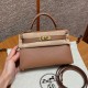에르메스 Hermes Mini Kelly 19cm Chèvre 2J Quebracho/gold