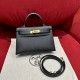 에르메스 Hermes Mini Kelly 19cm Epsom 89 Noir and 9W/gold