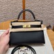 에르메스 Hermes Mini Kelly 19cm Epsom 89 Noir/gold