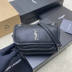 생로랑 Saint laurent/YSL 828736 Niki Mini in Grained Lambskin Black 18CM