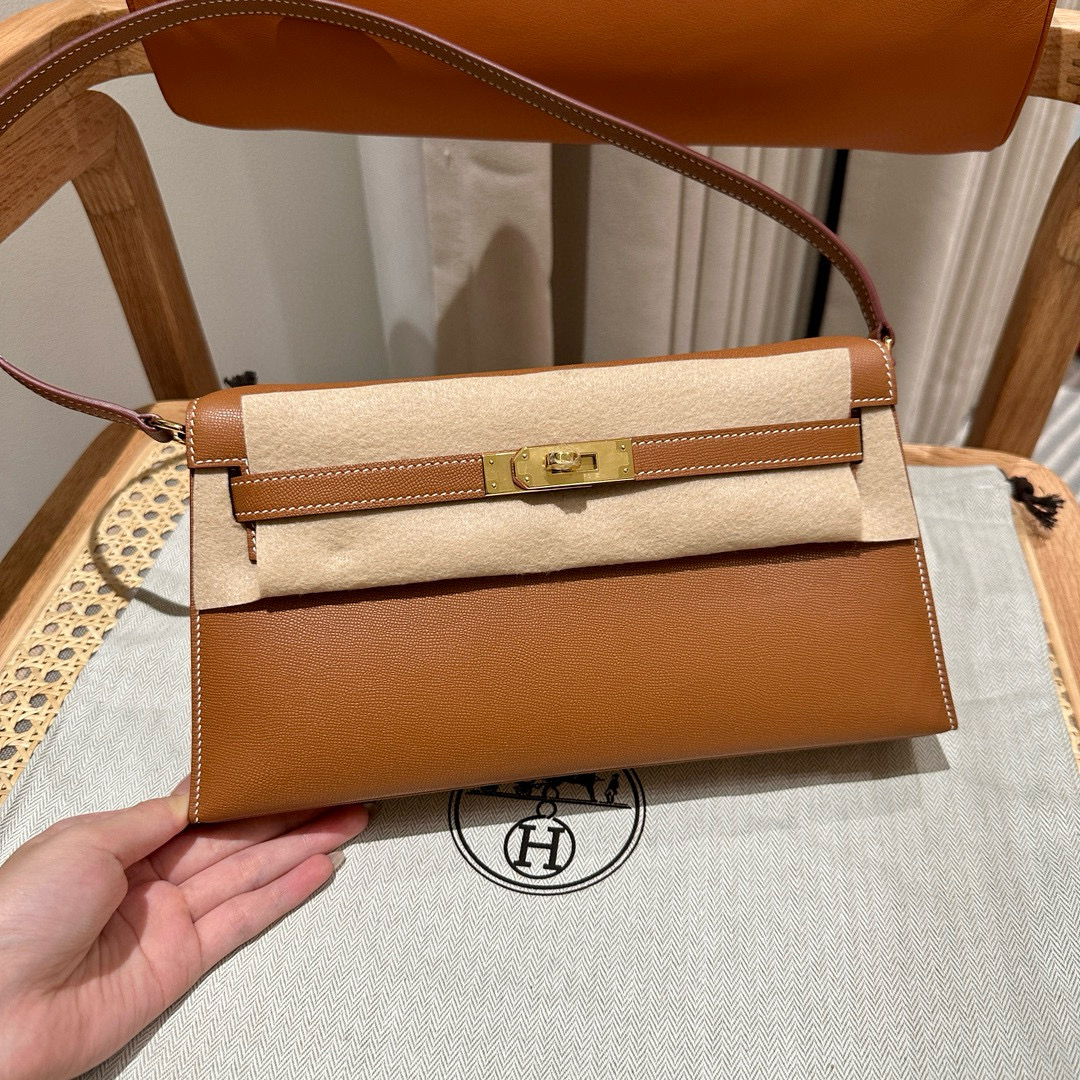 에르메스 Hermes Kelly elan 27cm Epsom 37 Gold/gold