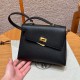 에르메스 Hermes Kelly II Sellier 20cm Epsom 89 Noir/gold