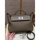 에르메스 Hermes Kelly 2424 29cm evercolor and swift 18 Etoupe/silver