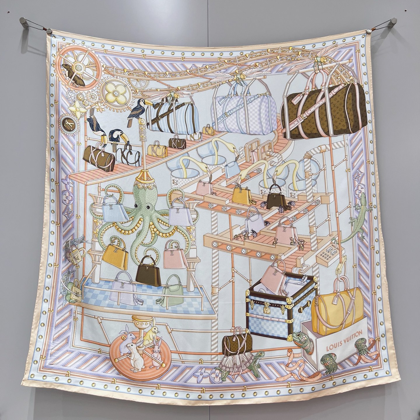 루이비통 Louis Vuitton 스커프 90×90cm