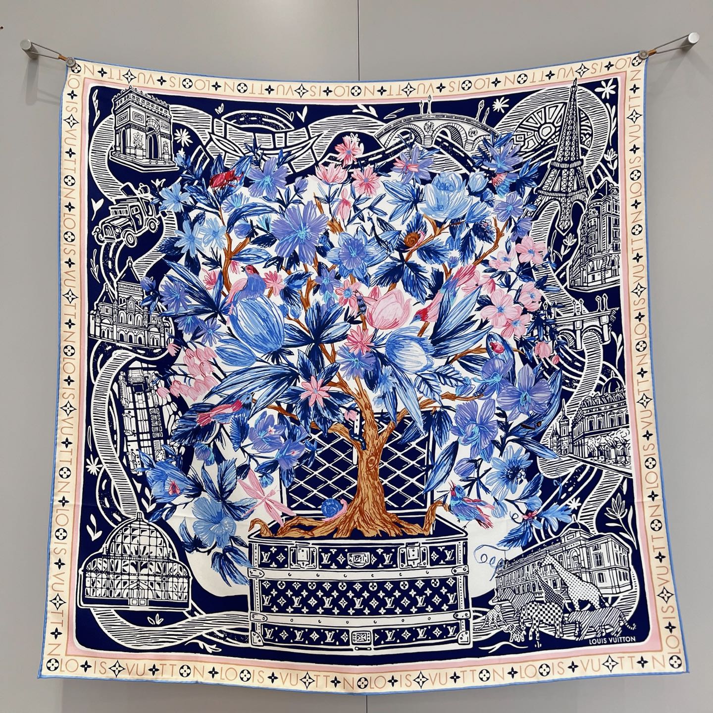 루이비통 Louis Vuitton 스커프 90×90cm