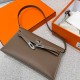 에르메스 Hermes Kelly elan Germany Leather 18 Etoupe/silver