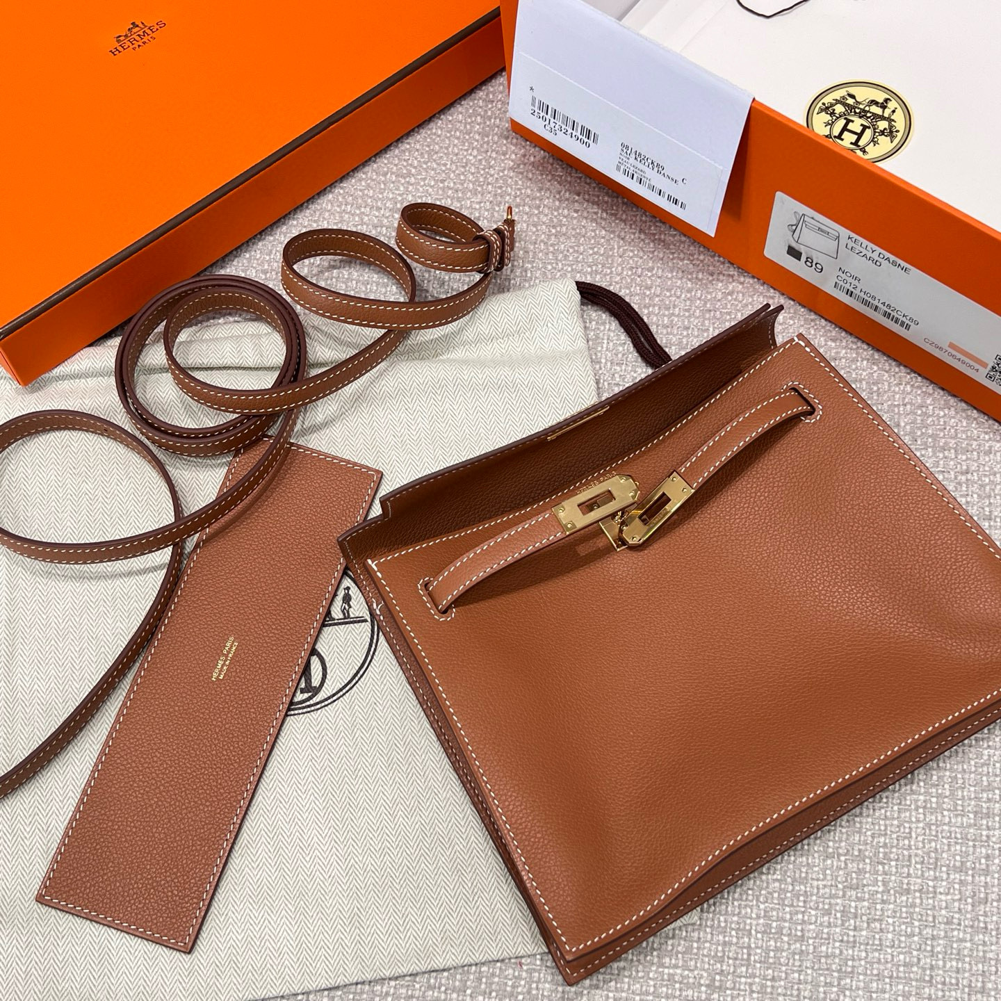 에르메스 Hermes Kelly danse Germany Leather 37 Gold/gold