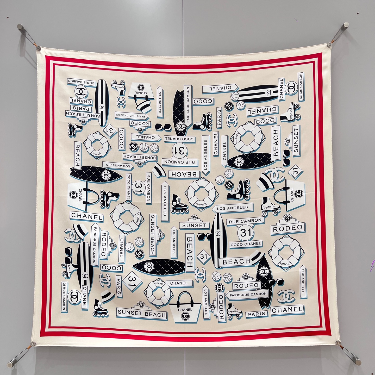 샤넬 CHANEL 스카프 90x90cm