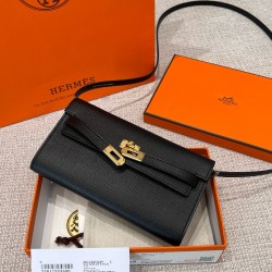 에르메스 Hermes Kelly to go Germany Leather 89 Noir/gold