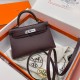 에르메스 Hermes Mini Kelly Epsom 0G Rouge seller/silver