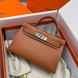 에르메스 Hermes Mini Kelly Epsom 37 Gold/silver