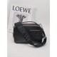 로에베 Loewe C565R41X04 Mini Camera Crossbody Bag in Satin Calfskin Black