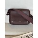 로에베 Loewe BANBA73X01 Medium Pebble Messenger Bag in Supple Grained Calfskin Black
