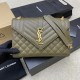 생로랑 Saint laurent/YSL 392739 Monogram Chain Wallet in Mix Matelasse Grain De Poudre Embossed Leather