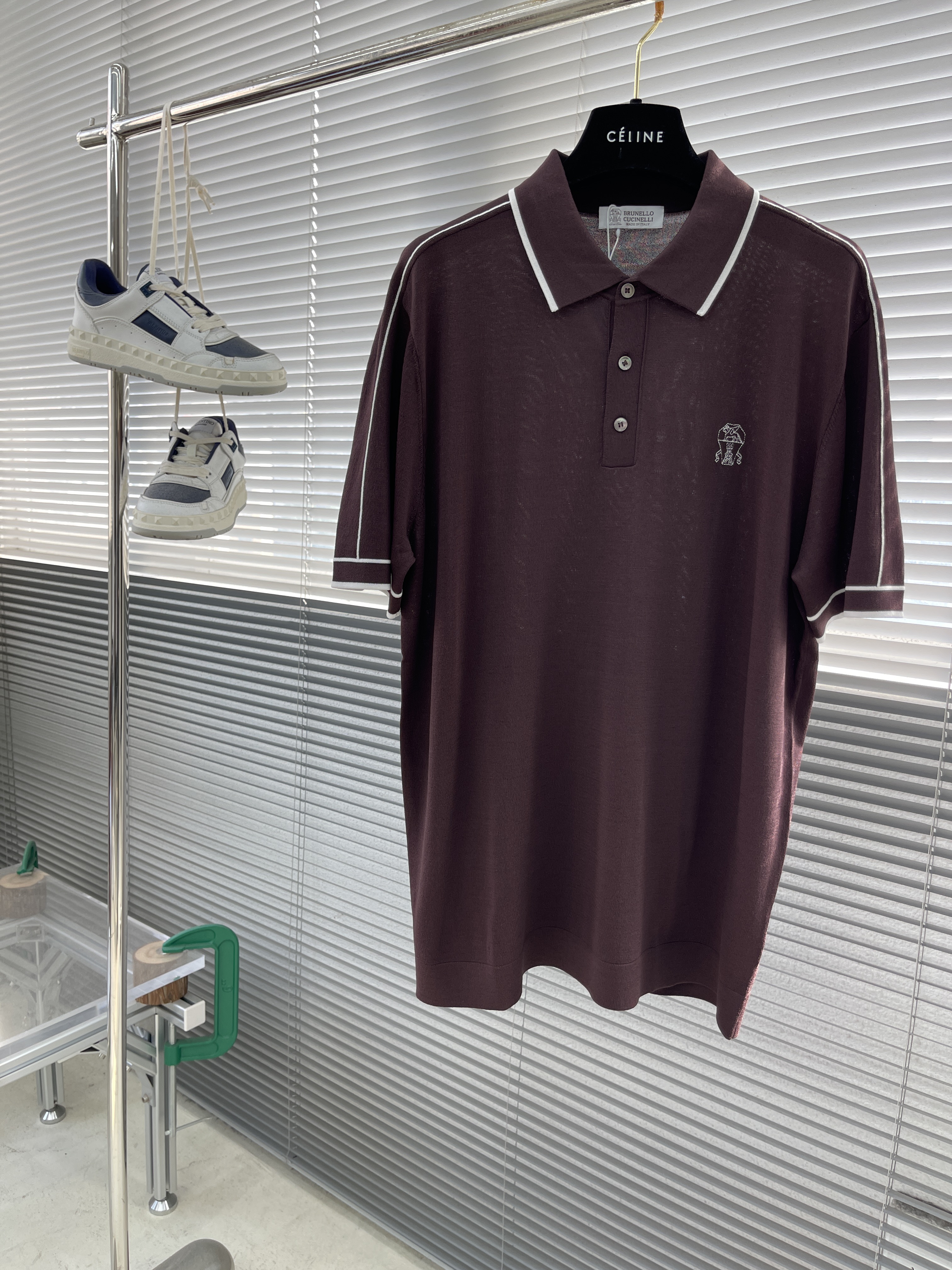 브루넬로 쿠치넬리 Brunello Cucineli 반팔 폴로 셔츠