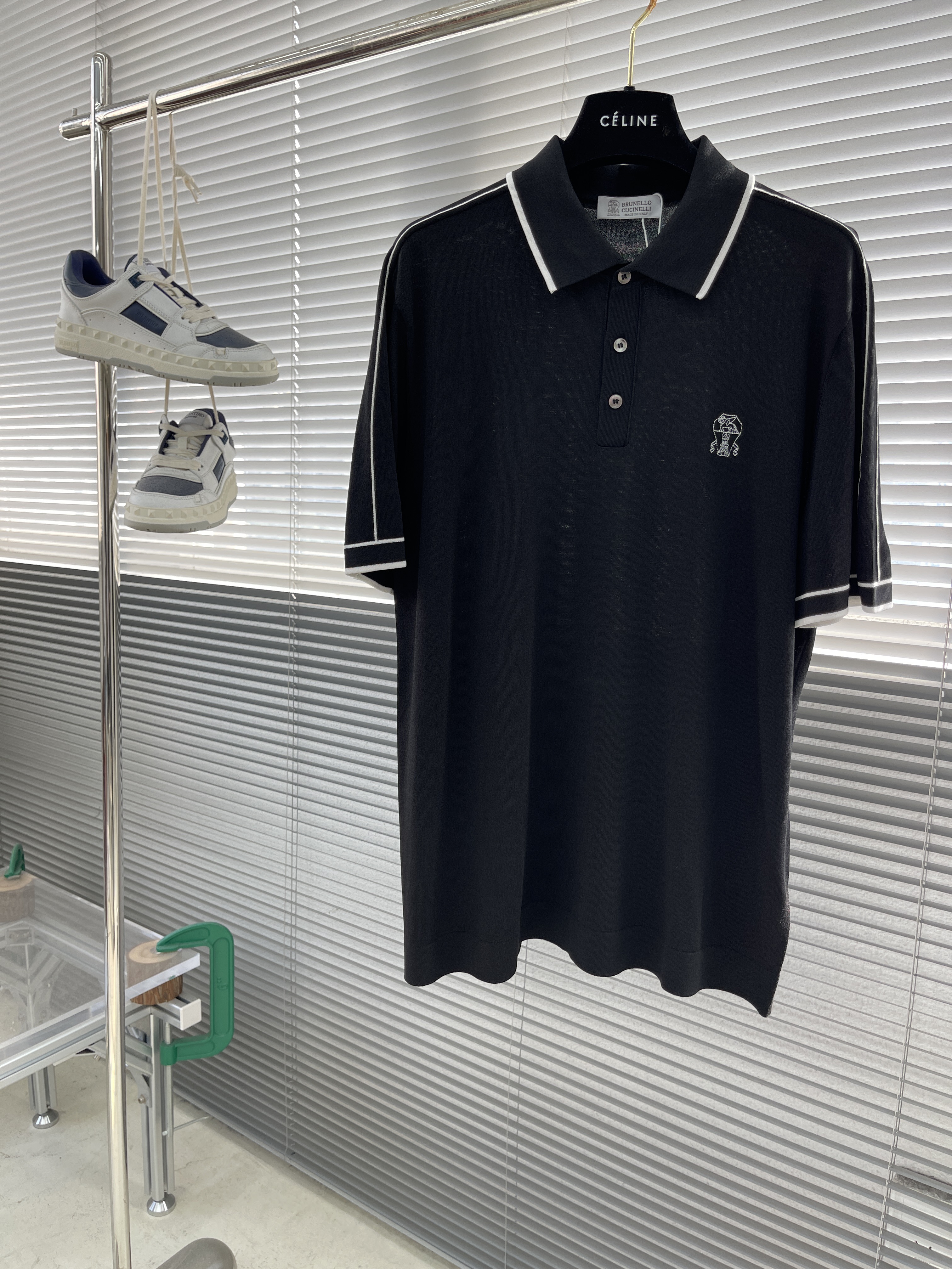 브루넬로 쿠치넬리 Brunello Cucineli 반팔 폴로 셔츠