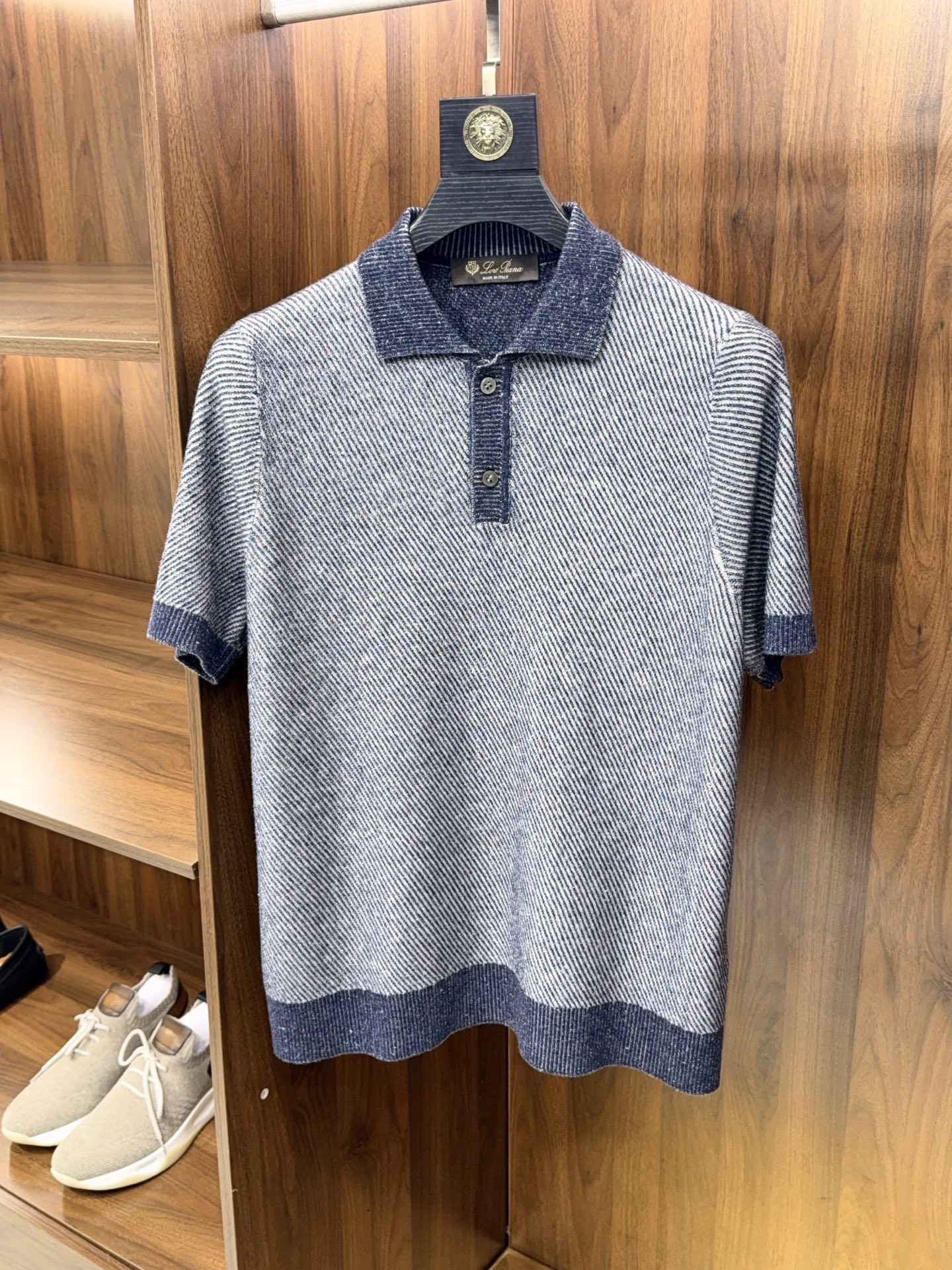 로로피아나 Loro Piana 반팔 폴로 셔츠