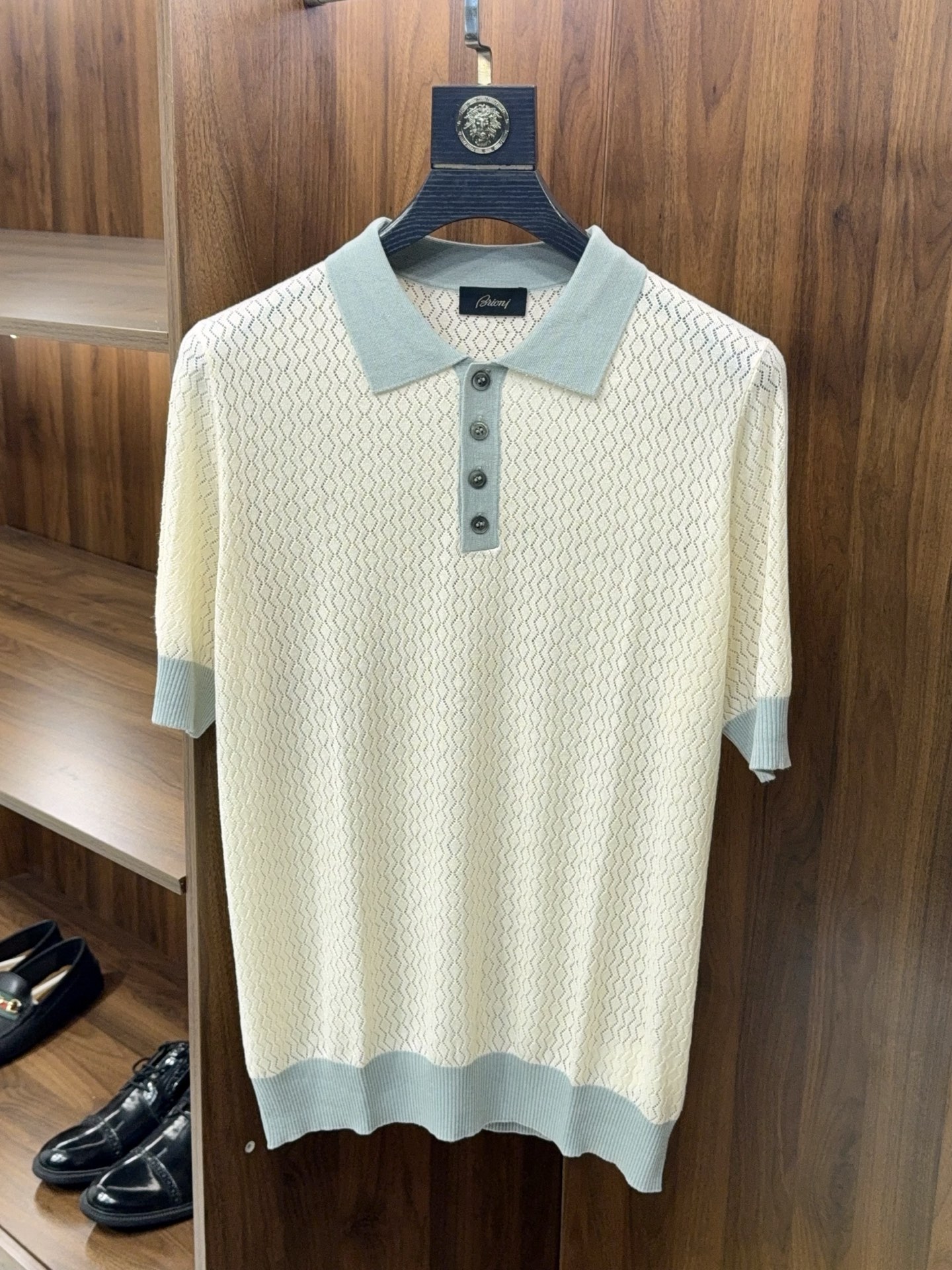 브리오니 Brioni 반팔 폴로 셔츠