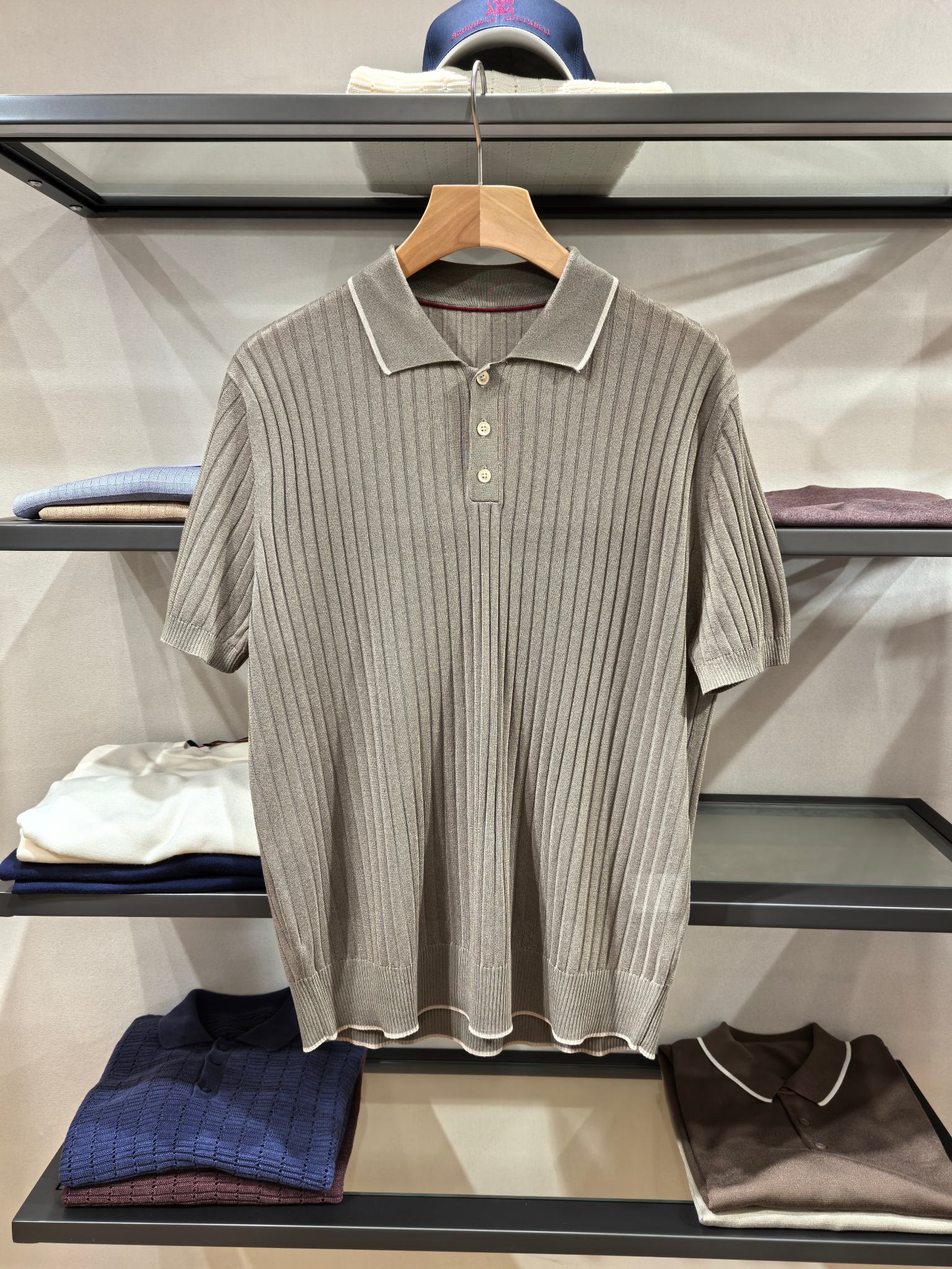 로로피아나 Loro Piana 반팔 폴로 셔츠