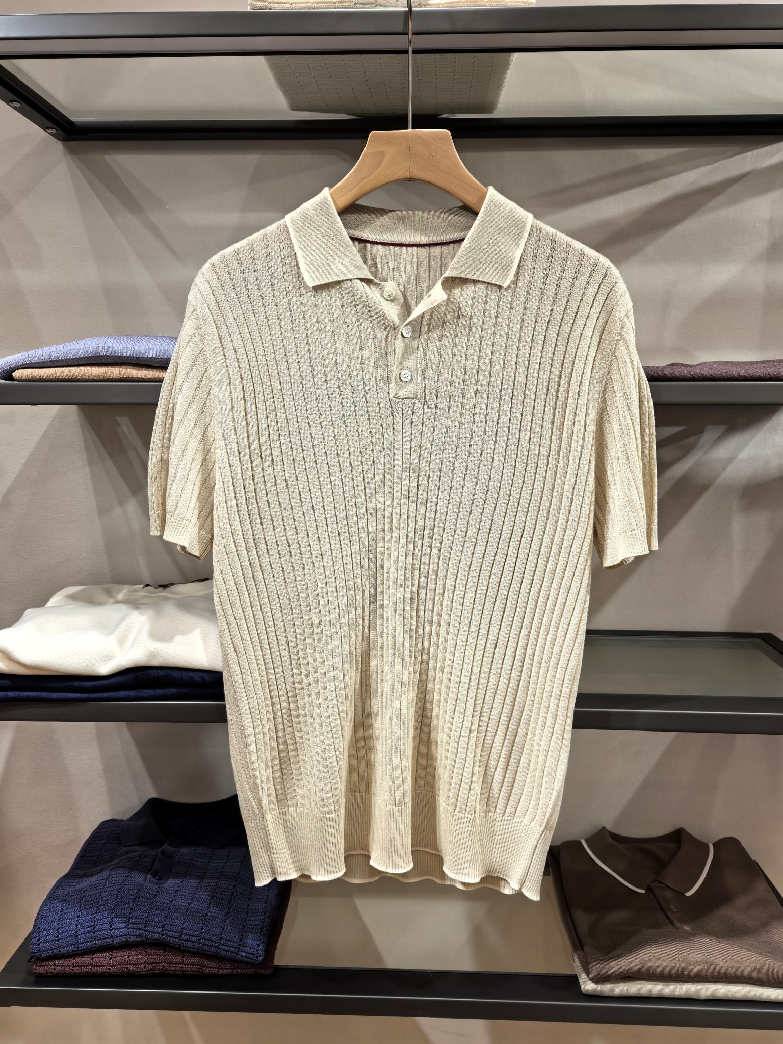 로로피아나 Loro Piana 반팔 폴로 셔츠