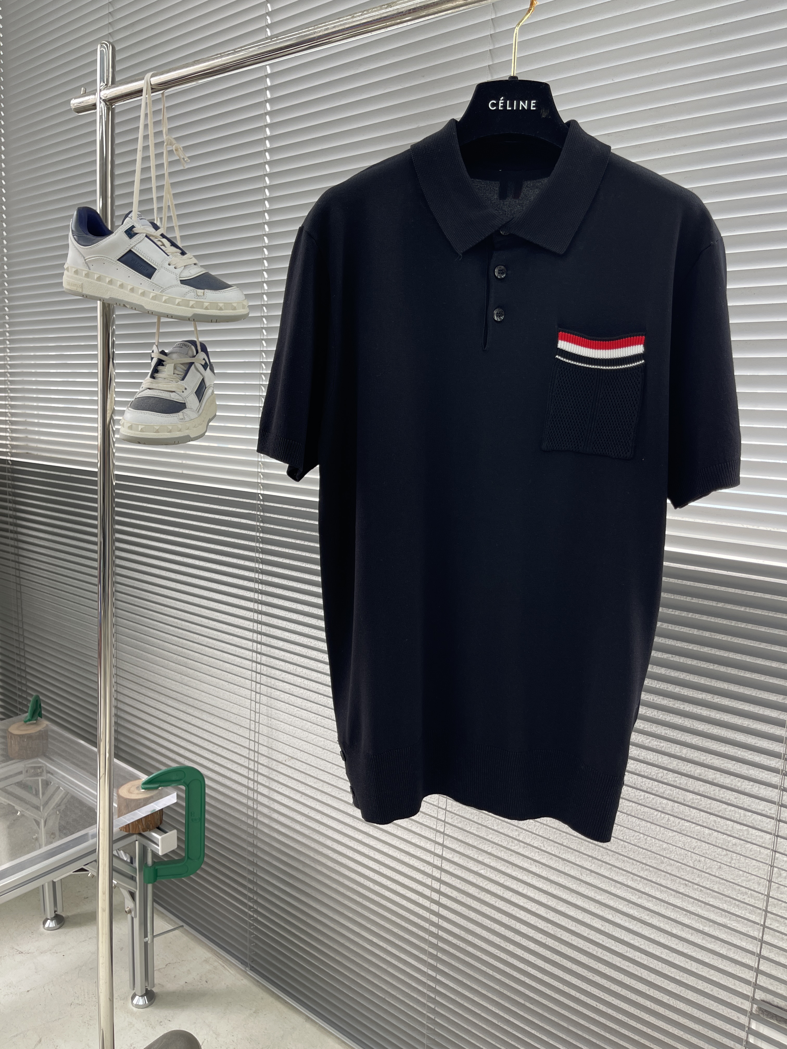 톰브라운 Thom Browne 반팔 폴로 셔츠