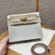 에르메스 Hermes Kelly danse 22cm swift 80 Peayrl Gray/gold