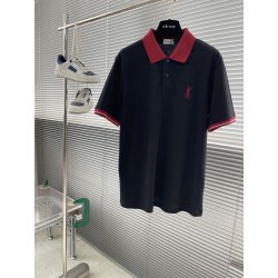 생로랑 Saint Laurent 반팔 폴로 셔츠